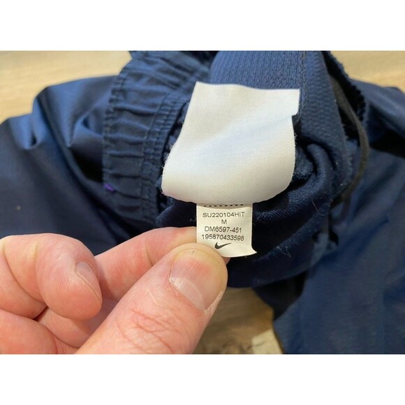 Nike Dri-Fit Epic Mens M Knit Training Pants with Pockets Blue Drawstring Jogger - Picture 10 of 10